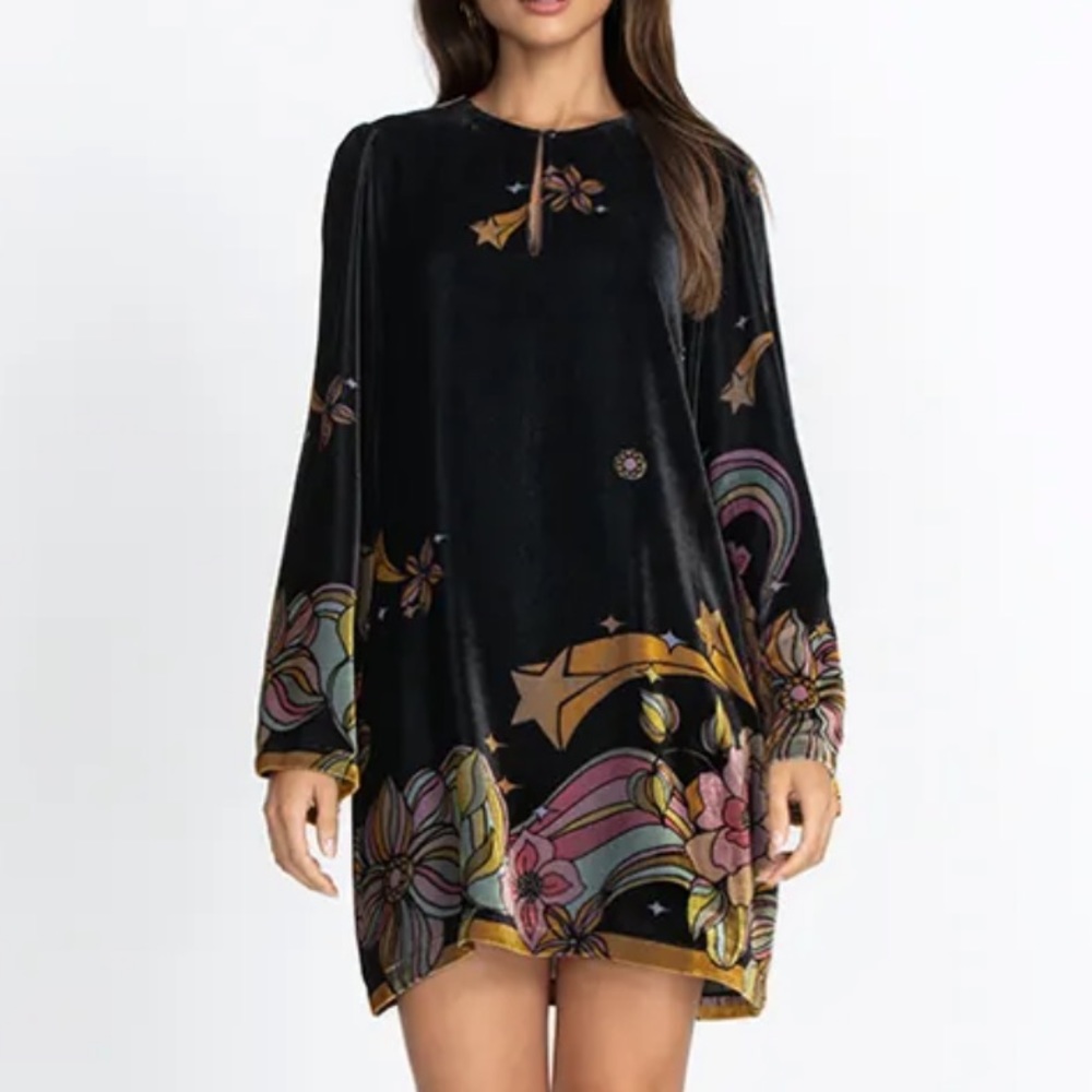 Johnny Was Ringo Mini Dress, Black, XS